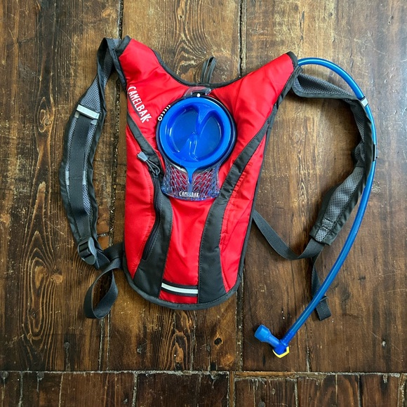 CAMELBAK Hydrobak Hydration Pack Water Bottle Backpack Red Gray - Picture 1 of 5